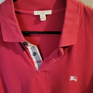Burberry men's polo red size L